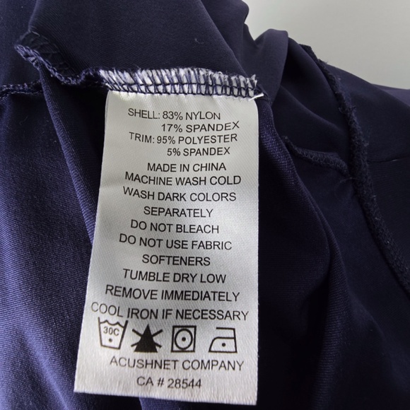 FootJoy Men’s XXL 1/4 Zip Pullover Navy Blue Golf Performance Stretch FJ Sweater - Picture 9 of 10